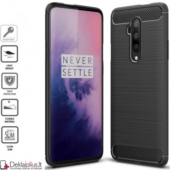 Silikoninis Carbon dėklas - juodas (ONEPLUS 7T PRO) 